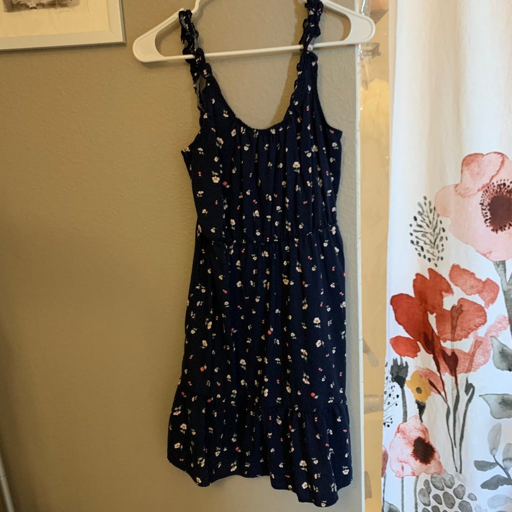 Banana Republic Petite Ruffle Fit-and-Flare Dress XS - Picture 2 of 4